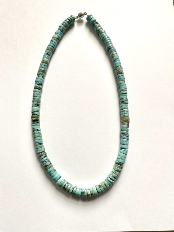 Turquoise Rondelle Gemstone Necklace