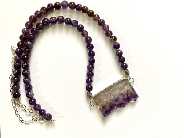 Amethyst and Silver Necklace