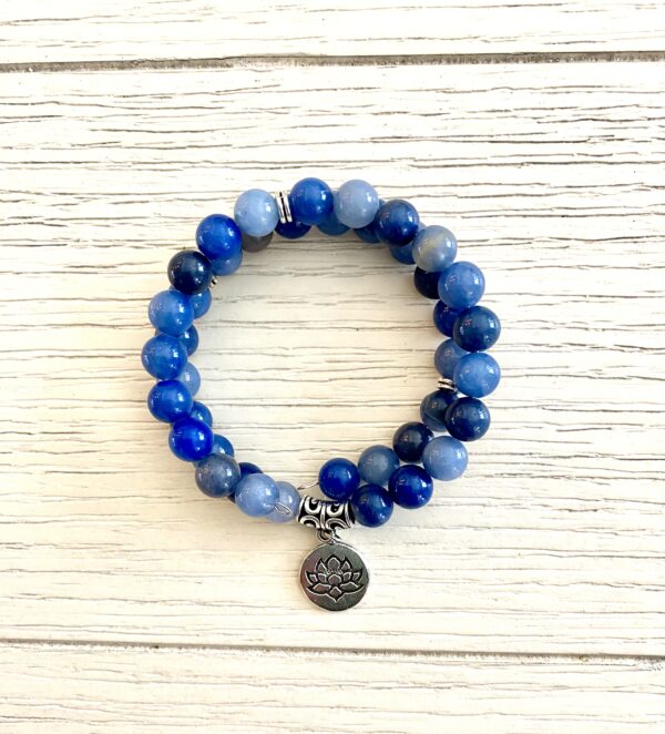 Sodalite wire wrap bracelet